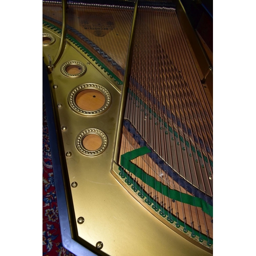 352 - C BECHSTEIN, BERLIN (c1874) AN EBONISED SEMI-CONCERT GRAND PIANO, the lid with locking knob, enclosi... 