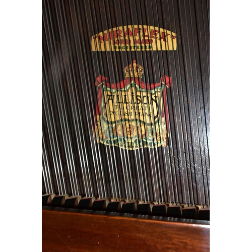 353 - ALLISON OF LONDON, A MAHOGANY PETITE BABY GRAND PIANO, serial number unknown, supplied by Harrods of... 