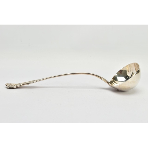 74 - A VICTORIAN SILVER KINGS PATTERN SOUP LADLE, maker John James Whiting, London 1841, 10.14ozt, 315.3 ... 