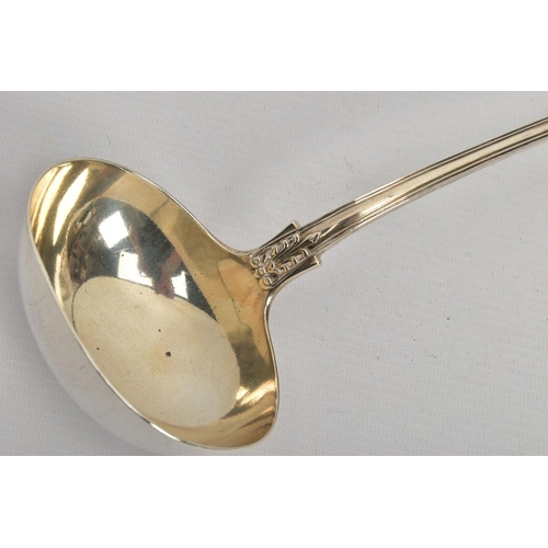 74 - A VICTORIAN SILVER KINGS PATTERN SOUP LADLE, maker John James Whiting, London 1841, 10.14ozt, 315.3 ... 