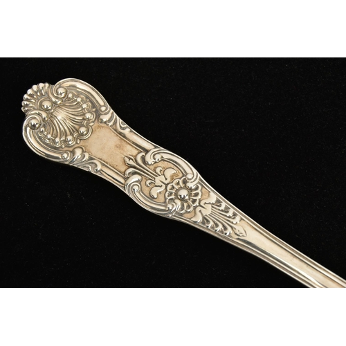 74 - A VICTORIAN SILVER KINGS PATTERN SOUP LADLE, maker John James Whiting, London 1841, 10.14ozt, 315.3 ... 