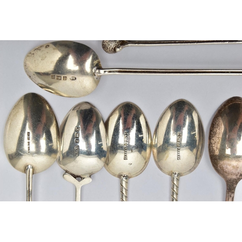 89 - AN ASSORTMENT OF ELIZABETH II SILVER GOLF TEASPOONS, to include eight 'Whittington Barracks Golf Clu... 