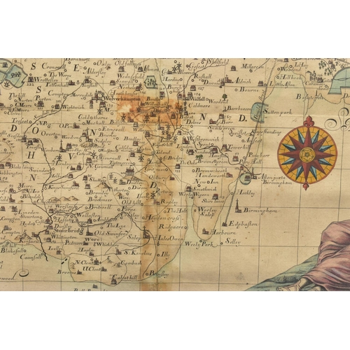 292 - STAFFORDSHIRE, PLOT (ROBERT), '....This Map of Staffordshire newly delineated after a new manner wit... 