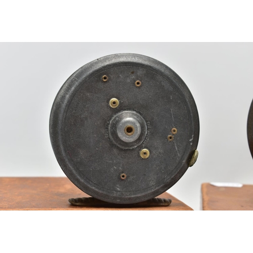 306 - THREE HARDY FISHING REELS, comprising The 'St John' Fly Reel, size 3 7/8 inches, Pat No.9261, The Un... 