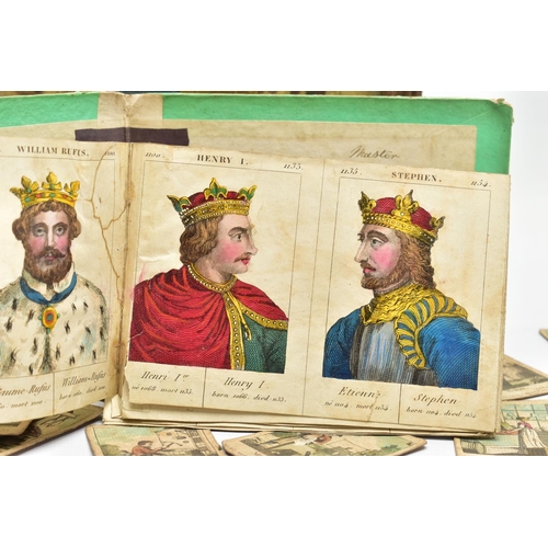 310 - A VICTORIAN HAND COLOURED FOLD OUT BOOK OF BRITISH MONARCHS FROM WILLIAM THE CONQUEROR TO QUEEN VICT... 