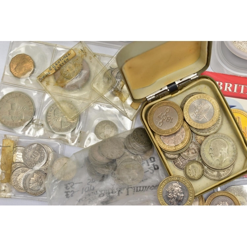 68 - A PLASTIC BOX OF MAINLY UK AND WORLD 20TH AND 21ST CENTURY COINAGE, to include over £30 of current f... 