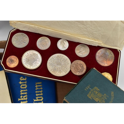 131 - A VEG BOX CONTAINING COIN SETS AND LOOSE COINAGE, to include Bahamas, Turks and Caicos Prince Charle... 