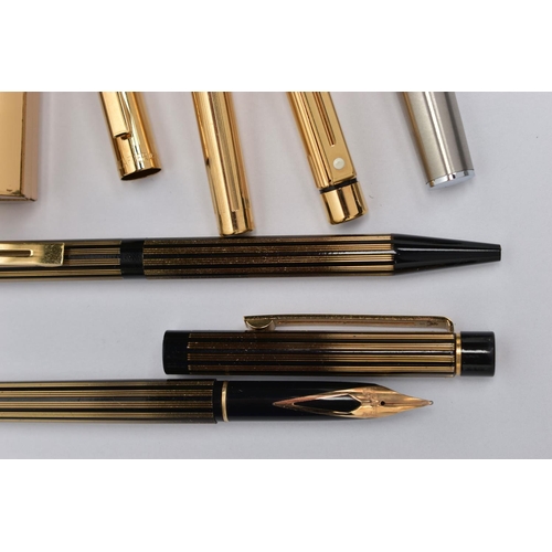 75 - A CASED 'SHEAFFER' FOUNTAIN PEN AND OTHERS, imperial brass 'Sheaffer' fountain pen fitted with a 14k... 