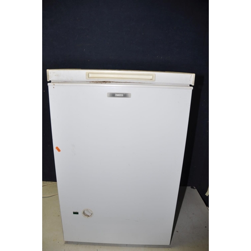 1275 - A ZANUSSI ZCF37 CHEST FREEZER measuring width 55cm x depth 58cm x height 86cm (PAT pass and working)