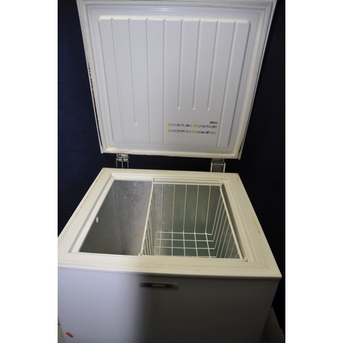 1275 - A ZANUSSI ZCF37 CHEST FREEZER measuring width 55cm x depth 58cm x height 86cm (PAT pass and working)