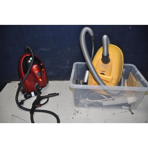 1316 - A MOULINEX POWERSTAR CN2 VACUUM CLEANER with accessories and a Ewbank steam dynamo steam cleaner (bo... 