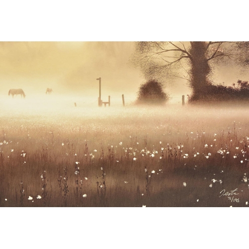 402 - JOHN WATERHOUSE (BRITISH 1967) 'ENCHANTED DAY', a signed limited edition print depicting a foggy day... 