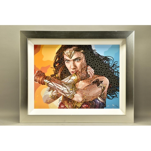 405 - PAUL NORMANSELL (BRITISH 1978) 'THE TIME IS NOW' a signed limited edition print of Gal Gadot as Wond... 