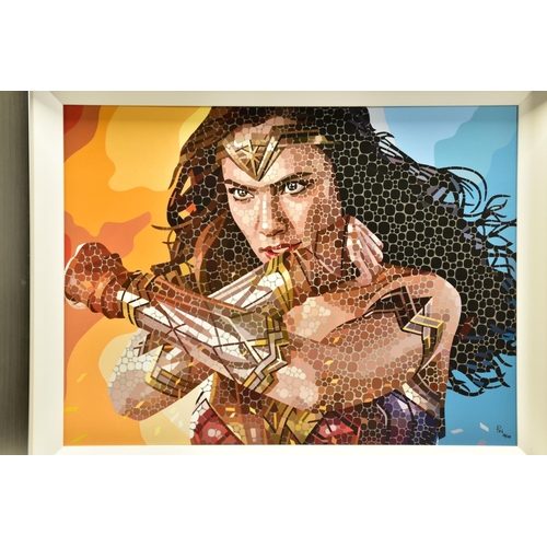 405 - PAUL NORMANSELL (BRITISH 1978) 'THE TIME IS NOW' a signed limited edition print of Gal Gadot as Wond... 