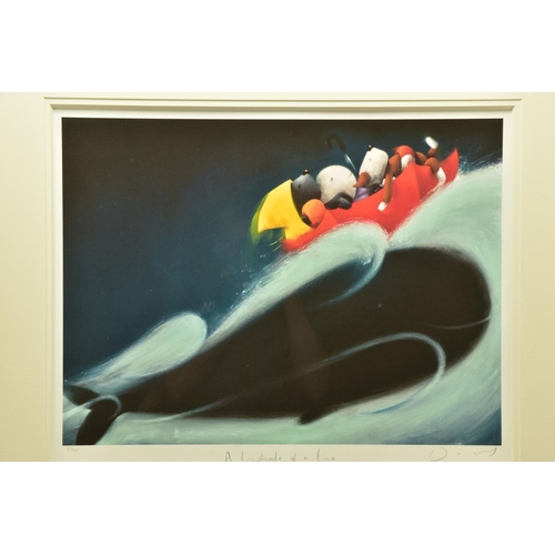 407 - DOUG HYDE (BRITISH 1972) 'A WHALE OF A TIME' DOGS AND A WHALE AT SEA, signed limited edition print 1... 