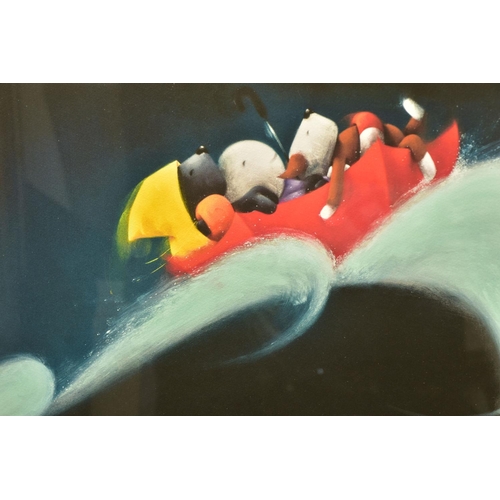 407 - DOUG HYDE (BRITISH 1972) 'A WHALE OF A TIME' DOGS AND A WHALE AT SEA, signed limited edition print 1... 