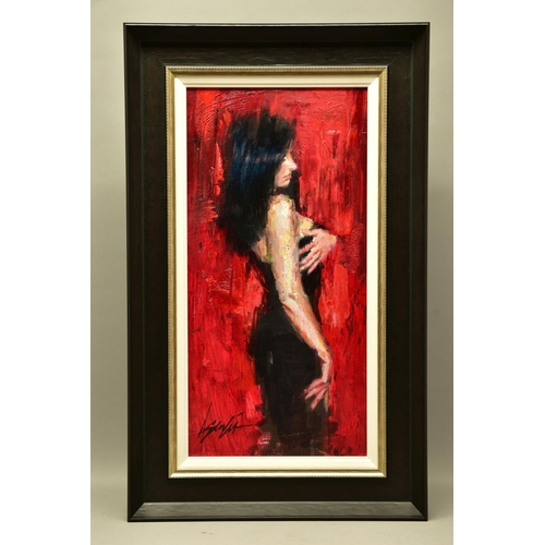 411 - HENRY ASENCIO (AMERICA 1971) 'ENDLESS NOCTURNE', a three quarter length portrait of a female figure ... 