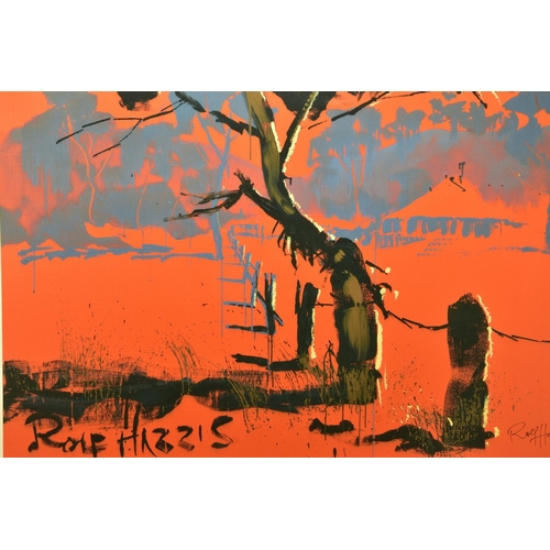 418 - ROLF HARRIS (AUSTRALIAN 1930) 'BUSH SHACK', a limited edition print on canvas of the Australian outb... 