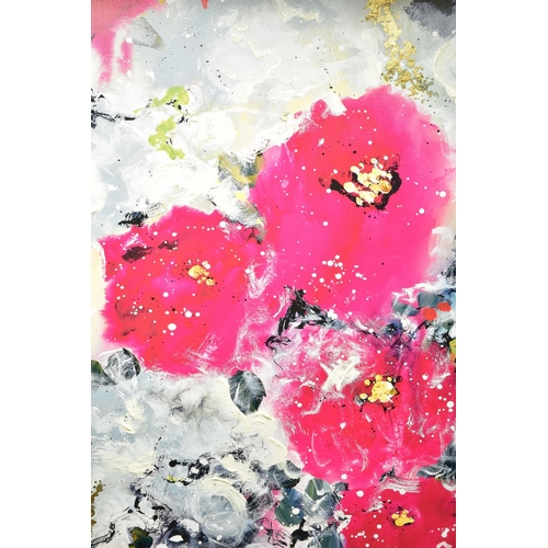 419 - DANIELLE OCONNOR AKIYAMA (CANADA 1957) 'AWAKENING', a signed limited edition print of flowers and fo... 