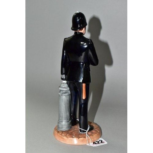 422 - A ROYAL DOULTON FIGURINE 'POLICEMAN' HN4410, issued 2001 - 2003, black Royal Doulton Classics backst... 