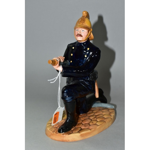 423 - A ROYAL DOULTON FIGURINE 'FIREMAN' HN4411, issued 2002 - 2003, black Royal Doulton Classics backstam... 