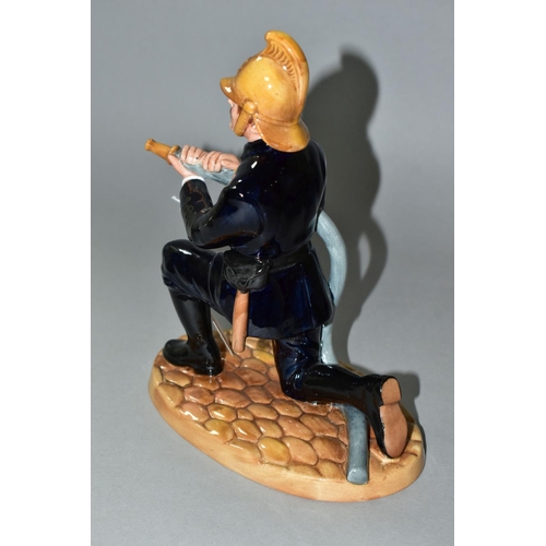 423 - A ROYAL DOULTON FIGURINE 'FIREMAN' HN4411, issued 2002 - 2003, black Royal Doulton Classics backstam... 