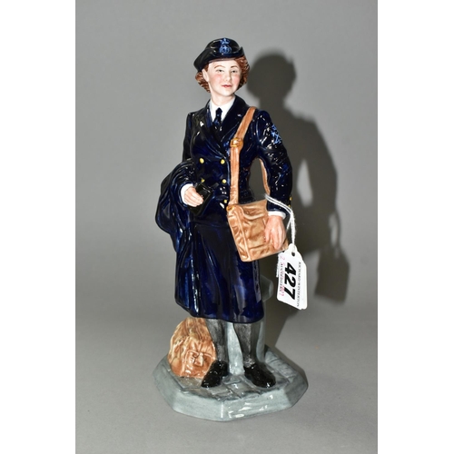 427 - A ROYAL DOULTON LIMITED EDITION FIGURINE 'WOMEN'S ROYAL NAVAL SERVICE' HN4498, issued in 2003, black... 