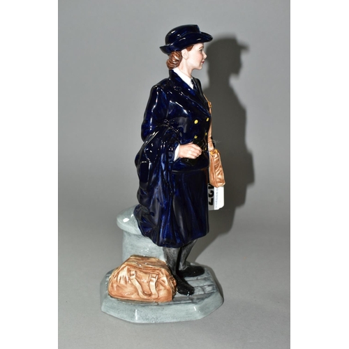 427 - A ROYAL DOULTON LIMITED EDITION FIGURINE 'WOMEN'S ROYAL NAVAL SERVICE' HN4498, issued in 2003, black... 