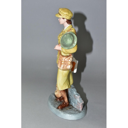 428 - A ROYAL DOULTON LIMITED EDITION FIGURINE 'AUXILIARY TERRITORIAL SERVICE' HN4495, issued in 2002, bla... 