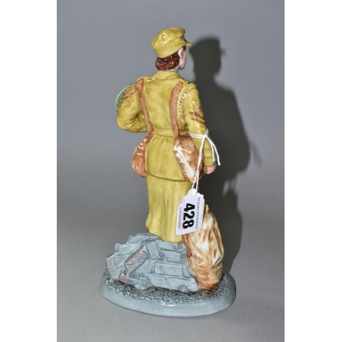 428 - A ROYAL DOULTON LIMITED EDITION FIGURINE 'AUXILIARY TERRITORIAL SERVICE' HN4495, issued in 2002, bla... 