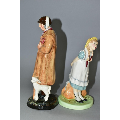 431 - TWO ROYAL DOULTON FIGURINES, comprising 'Pollyanna' HN2965, issued 1982 - 1985, green printed backst... 