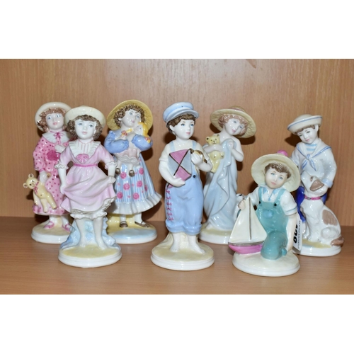 438 - SEVEN LIMITED EDITION COALPORT FIGURINES FROM 'THE FAYE WHITTAKER COLLECTION' comprising My Pal numb... 