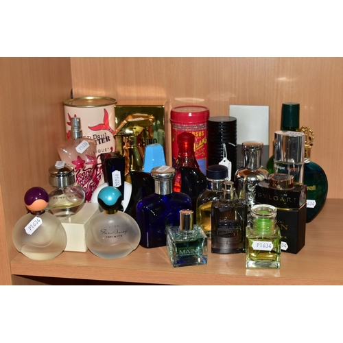 439 - A COLLECTION OF FRAGRANCES AND PERFUME BOTTLES, to include twenty two empty and partially to mainly ... 