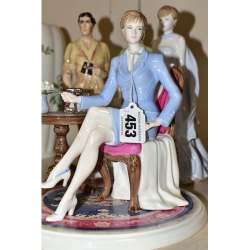 453 - FOUR COALPORT ROYAL FIGURINES, comprising a limited edition for Compton & Woodhouse 'Diana at Home' ... 