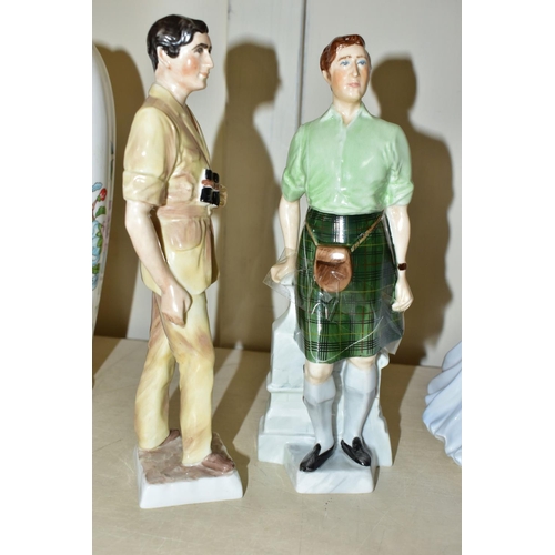 453 - FOUR COALPORT ROYAL FIGURINES, comprising a limited edition for Compton & Woodhouse 'Diana at Home' ... 