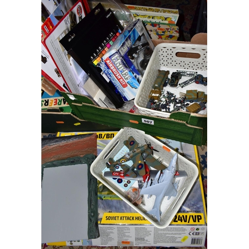 507 - A BOXED PART BUILT ZVEZDA M1-24V/VP SOVIET ATTACK HELICOPTER PLASTIC CONSTRUCTION KIT, 1:48 scale, c... 