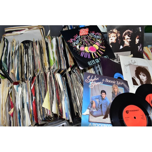 509 - TWO BOXES OF RECORDS 45s, to include a collection of approximately five hundred 1960s and 1980s arti... 