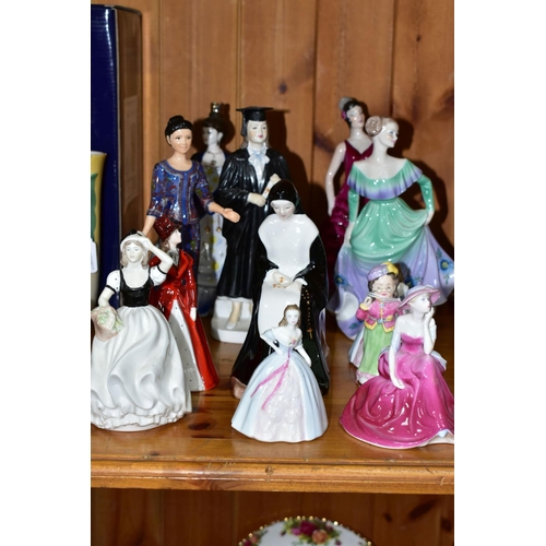 547 - TWELVE COALPORT FIGURINES, comprising Mother of the Bride, Millennium Princess (wand is unstuck but ... 