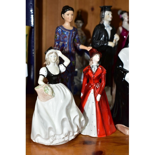 547 - TWELVE COALPORT FIGURINES, comprising Mother of the Bride, Millennium Princess (wand is unstuck but ... 