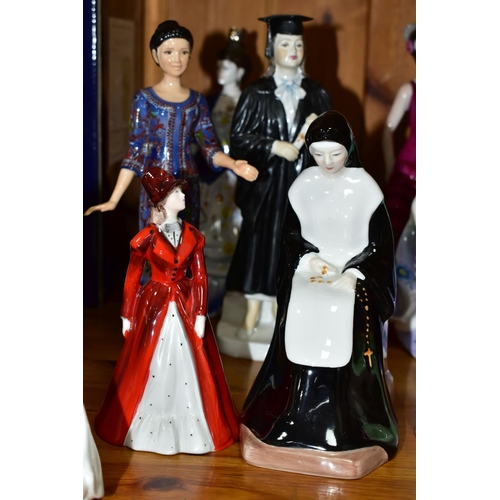 547 - TWELVE COALPORT FIGURINES, comprising Mother of the Bride, Millennium Princess (wand is unstuck but ... 