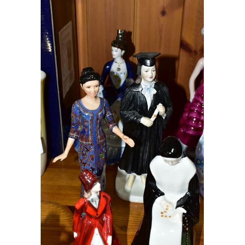 547 - TWELVE COALPORT FIGURINES, comprising Mother of the Bride, Millennium Princess (wand is unstuck but ... 