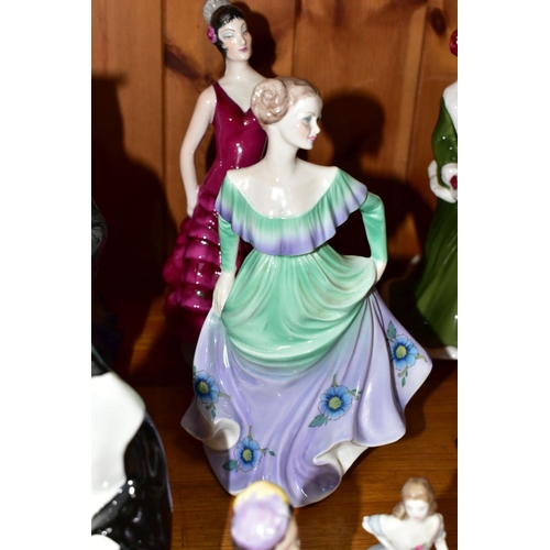 547 - TWELVE COALPORT FIGURINES, comprising Mother of the Bride, Millennium Princess (wand is unstuck but ... 