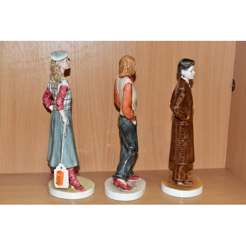 595 - THREE COALPORT FIGURINES FROM THE 'HIGH STYLE COLLECTION', comprising 'Jody', 'Gina' and 'Lucinda' t... 