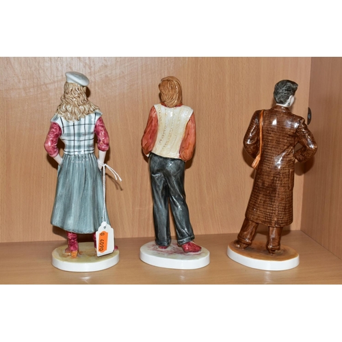 595 - THREE COALPORT FIGURINES FROM THE 'HIGH STYLE COLLECTION', comprising 'Jody', 'Gina' and 'Lucinda' t... 