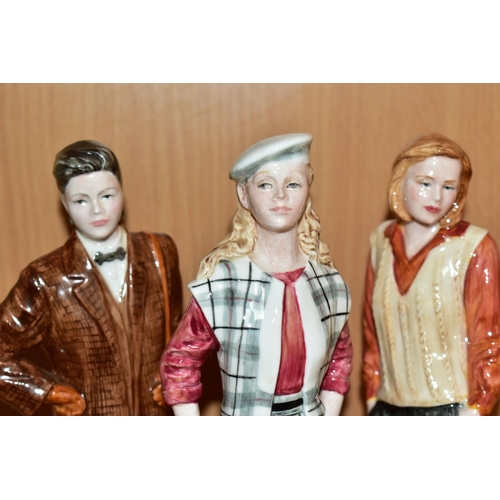 595 - THREE COALPORT FIGURINES FROM THE 'HIGH STYLE COLLECTION', comprising 'Jody', 'Gina' and 'Lucinda' t... 