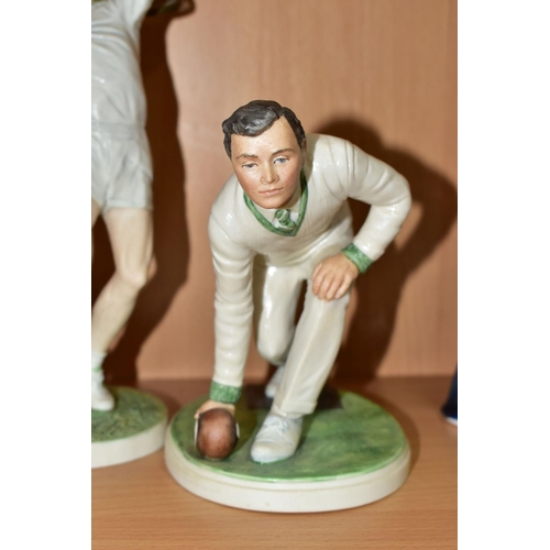 598 - FIVE COALPORT SPORTING FIGURES, comprising 'The Olympic Runner' limited edition produced for the 198... 