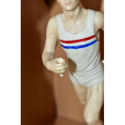 598 - FIVE COALPORT SPORTING FIGURES, comprising 'The Olympic Runner' limited edition produced for the 198... 