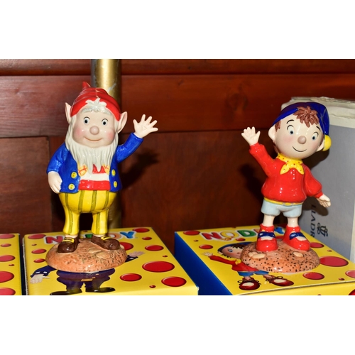 626 - A SET OF FOUR BOXED ROYAL WORCESTER NODDY CHARACTERS, comprising 'Noddy', 'Big-Ears', 'Mr Plod' and ... 