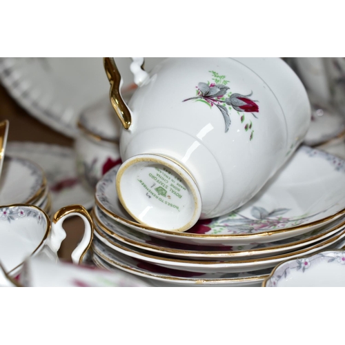 640 - ONE HUNDRED AND EIGHTY FOUR PIECES OF ROYAL STAFFORD 'ROSES TO REMEMBER' PATTERN DINNER AND TEA WARE... 