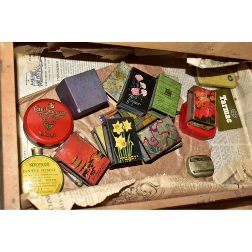 659 - FOUR BOXES OF  EARLY 20TH CENTURY  CONFECTIONERY TINS AND BOXES, to include a small group of militar... 